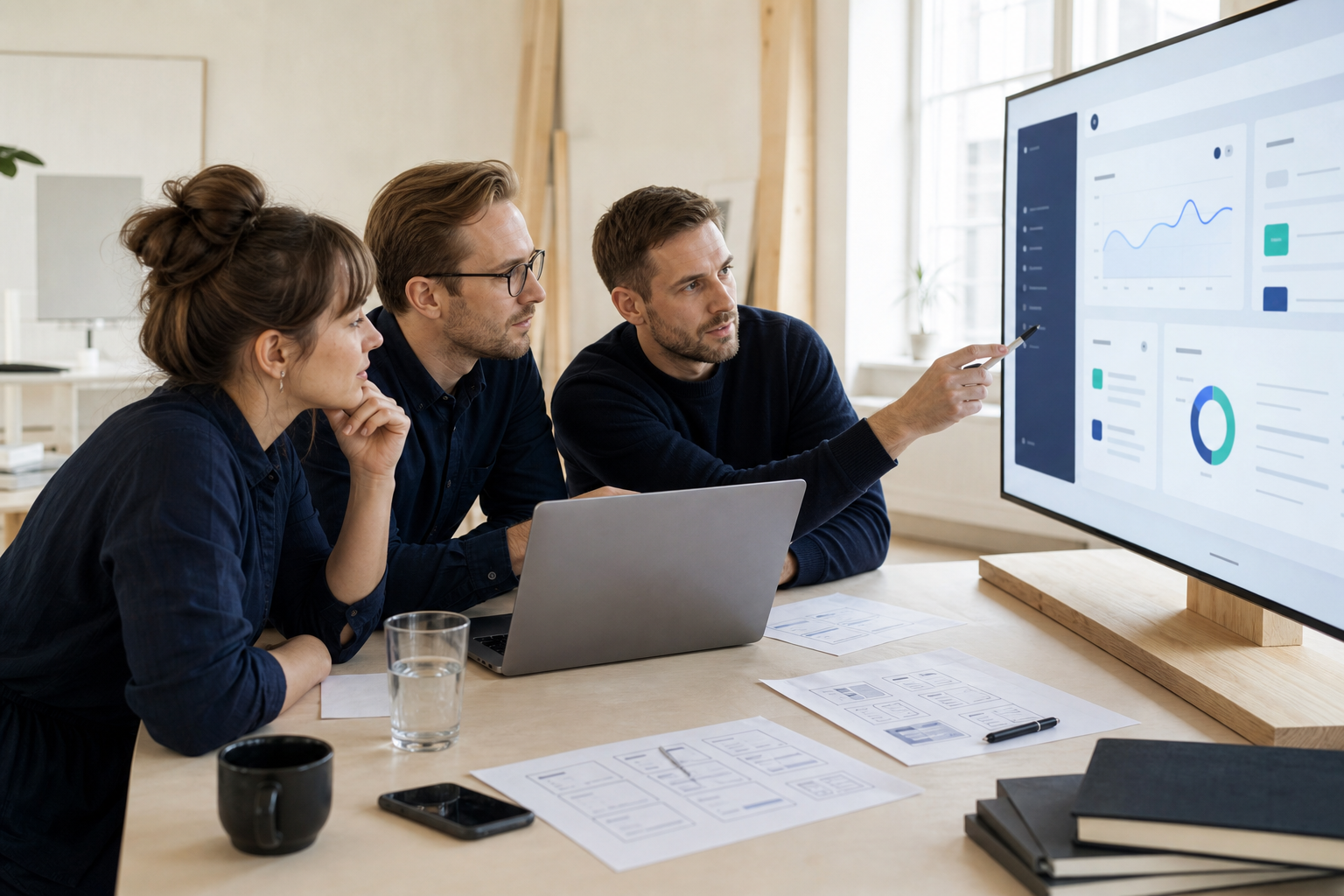 Ett team som utvecklar en SaaS-produkt