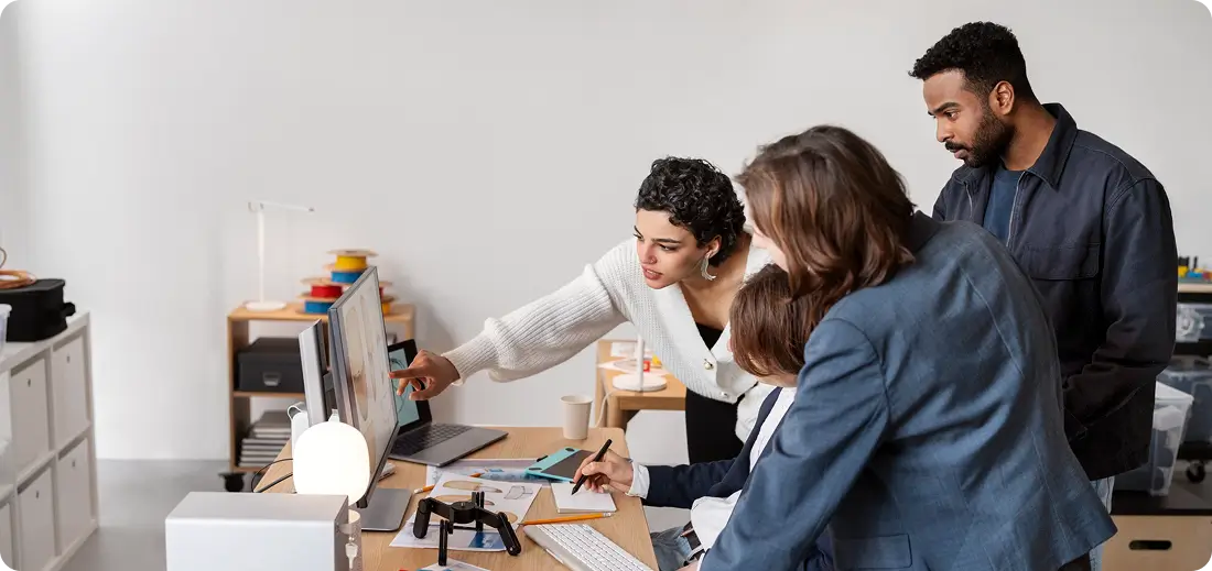business people working